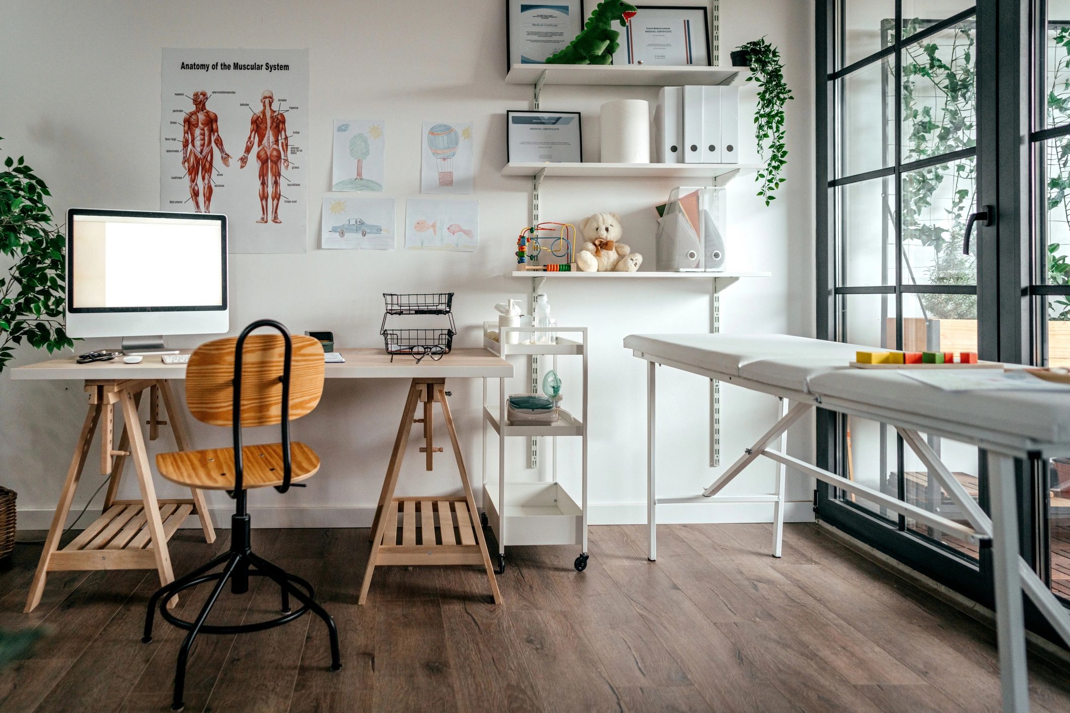 minimalist beauty clinic beige interior
