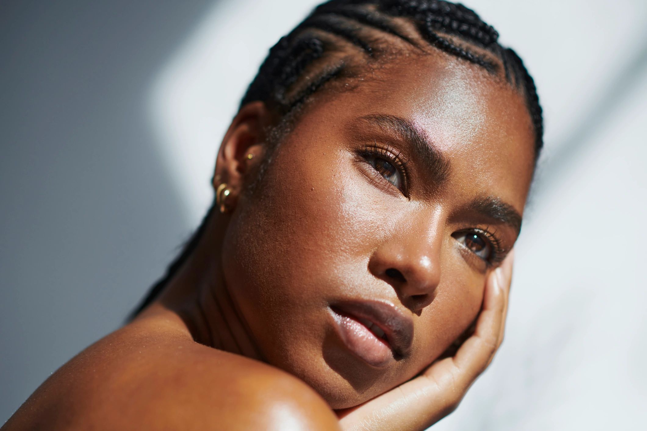 skin care woman glowing